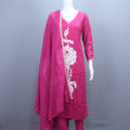 Elegant Magenta Suit Set with Dupatta Ethnic Wear
