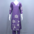 Stylish Purple Suit Set Dupatta Casual Occasions
