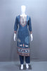 Stylish Blue Suit Set Neckline Dupatta Casual Occasions
