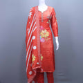 Elegant Red Salwar Suit with Dupatta Ethnic Wear Set