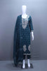 Teal Blue Salwar Suit Set Dupatta Traditional Ethnic Wear