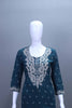 Teal Blue Salwar Suit Set Dupatta Traditional Ethnic Wear