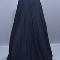 Designer Black Crop Top Skirt Set Stylish Party Wear