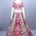 Multicolor Designer Bridal Lehenga Choli Dupatta Festive Wear