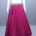 Designer Maroon Lehenga Skirt Handwork Choli Set