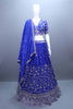 Royal Blue Banarasi Silk Lehenga Choli Party Wear