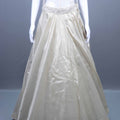 Elegant Ivory Satin Silk Lehenga Choli  Net Dupatta