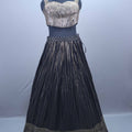 Black Gold Brocade Lehenga Set Blouse Dupatta Festive Wear