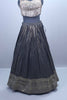 Black Gold Brocade Lehenga Set Blouse Dupatta Festive Wear