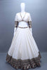 Ivory Silk Lehenga Set Designer Blouse Dupatta Festive Wear