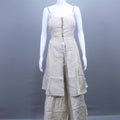 Off White Indo-Western Sharara Set with Dupatta Ethnic Wear
