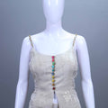 Off White Indo-Western Sharara Set with Dupatta Ethnic Wear