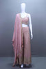 Pink Embroidered Lehenga Choli with Dupatta Set