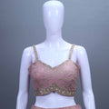 Pink Embroidered Lehenga Choli with Dupatta Set