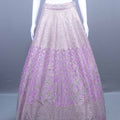 Lavender Embroidered Silk Lehenga Choli Net Dupatta