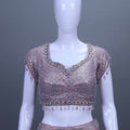 Lavender Embroidered Silk Lehenga Choli Net Dupatta