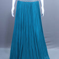 Traditional Blue Crop Top Silver Detailing Perfect Festive Occasions