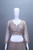 Ivory Bridal Lehenga Choli with Heavy Embroidery Net Dupatta