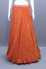 Orange Lehenga Choli Set with Crop Top Jacket Party Wear
