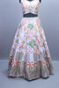 White Embroidered Lehenga Choli Set with Dupatta