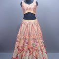 Traditional Pink Embroidered Lehenga Choli Set with Dupatta