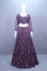 Designer Purple Lehenga Choli with Net Dupatta