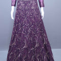 Designer Purple Lehenga Choli with Net Dupatta