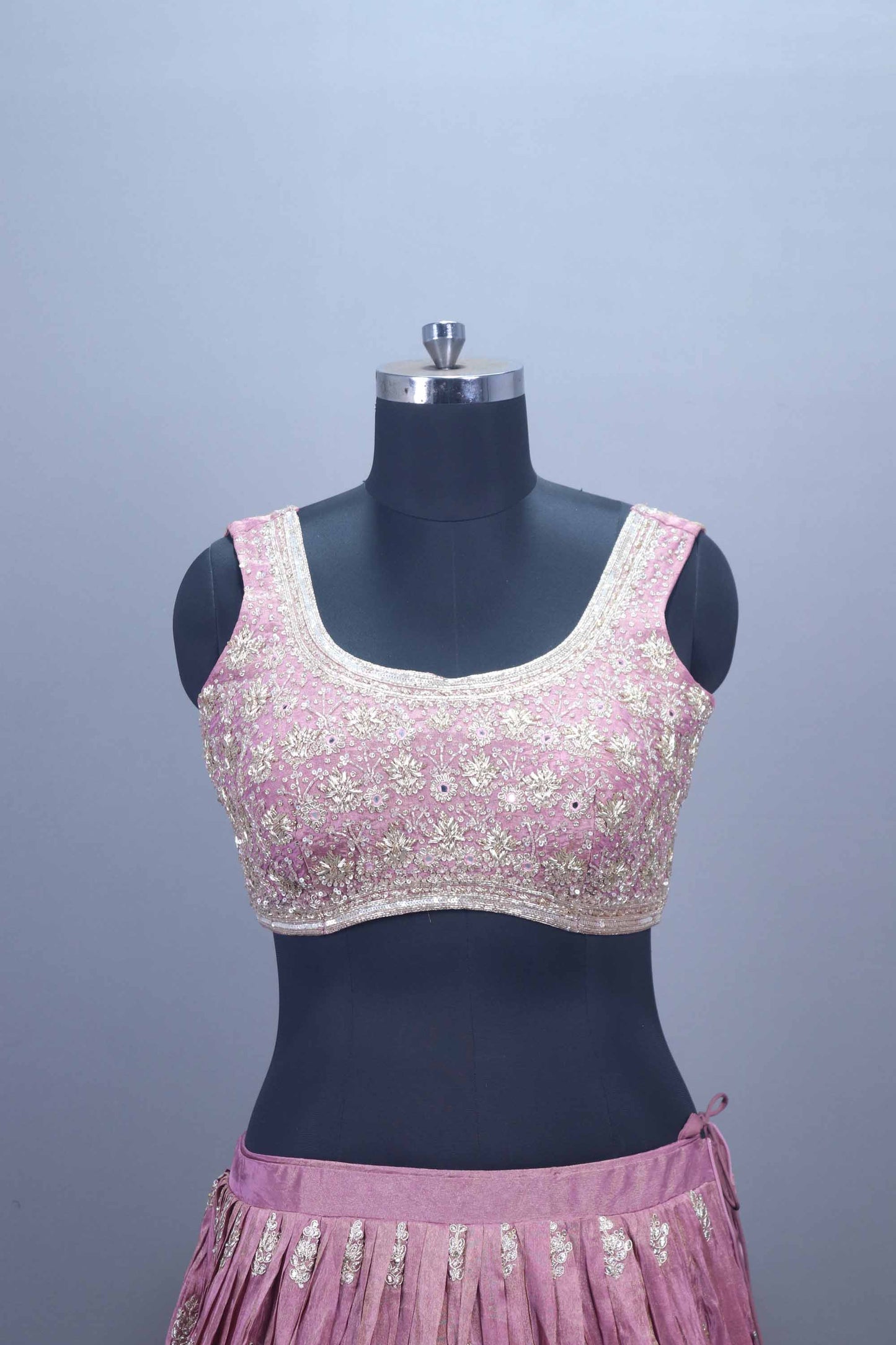Pink Silk Designer Lehenga Choli with Dupatta