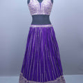 Royal Purple Lehenga Choli with Embroidered Dupatta