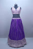 Royal Purple Lehenga Choli with Embroidered Dupatta