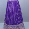 Royal Purple Lehenga Choli with Embroidered Dupatta