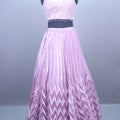 Onion Embroidered Silk Lehenga Choli with Net Dupatta