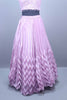 Onion Embroidered Silk Lehenga Choli with Net Dupatta