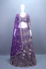 Royal Purple Heavy Lehenga Choli with Net Dupatta