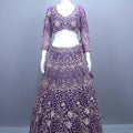 Royal Purple Heavy Lehenga Choli with Net Dupatta