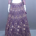 Royal Purple Heavy Lehenga Choli with Net Dupatta