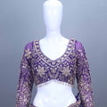 Royal Purple Heavy Lehenga Choli with Net Dupatta