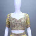 Yellow Embroidered Silk Lehenga Choli Designer Festive Wear