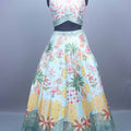 Designer Pastel Blue Lehenga Choli with Dupatta