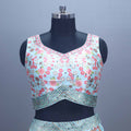 Designer Pastel Blue Lehenga Choli with Dupatta
