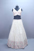 Ivory White Embroidered Silk Lehenga Choli with Dupatta