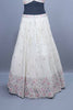 Ivory White Embroidered Silk Lehenga Choli with Dupatta