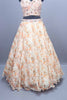 Peach Designer Lehenga Choli Embroidered Blouse and Dupatta