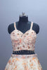 Peach Designer Lehenga Choli Embroidered Blouse and Dupatta