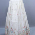 Elegant Off White Embroidered Lehenga Choli Festive Wear Lehenga
