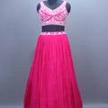 Hot Pink Designer Georgette Lehenga Choli with Dupatta