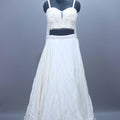 Elegant White Designer Georgette Lehenga Choli with Dupatta