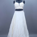 Elegant White Designer Georgette Lehenga Choli with Dupatta