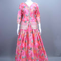 Pink Silk Lehenga Choli with Net Dupatta Festive Wear