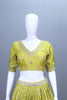 Lime Green Embroidered Silk Lehenga Choli with Dupatta